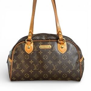 Louis Vuitton Monogram & Vachetta Montorgueil Shoulder Bag